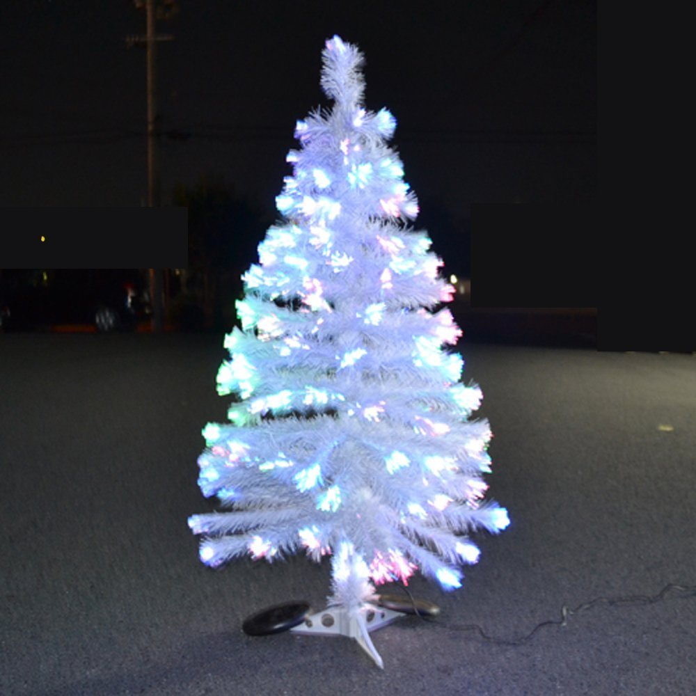 Amazon | LEDクリスマスツリー ファイバーツリー 180cm LEDで7色に光る